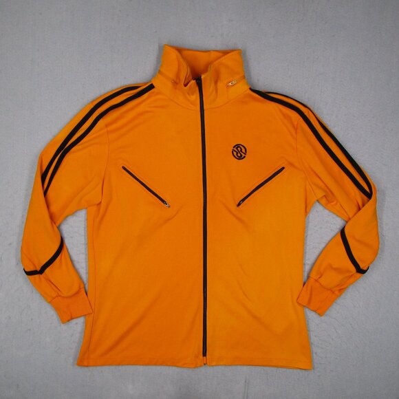 Ra.Re Jacket Mens 2XL XXL Orange Full Zip Track Workout Retro Made in Italy - Picture 1 of 12